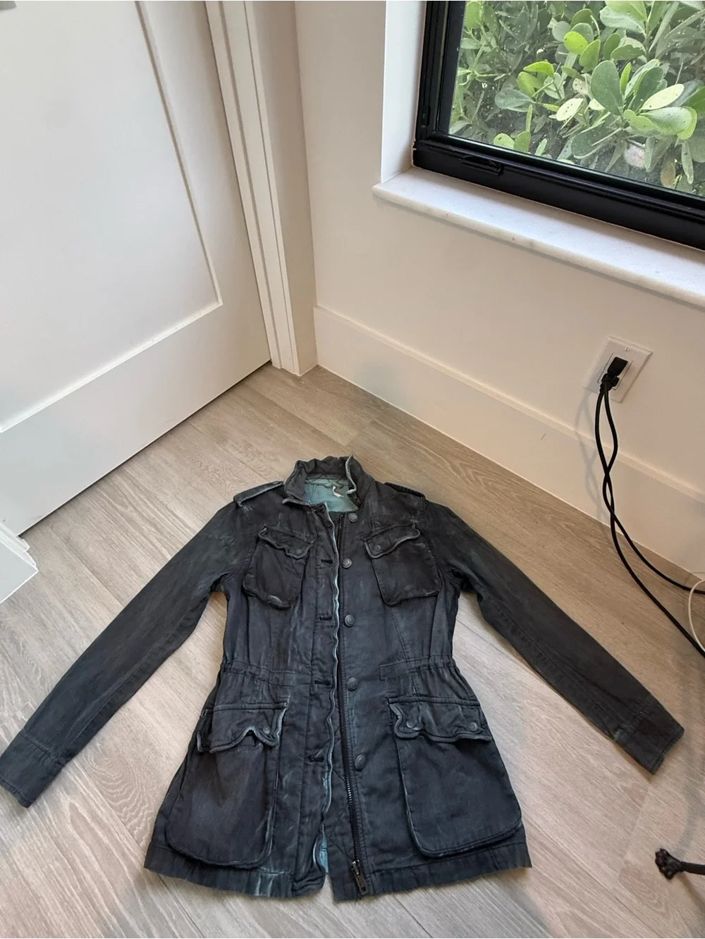 Free People Double Cloth Utility Washed
